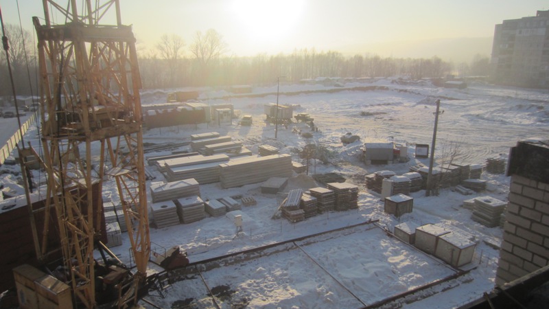 Фоторепортаж № 5 о ходе строительства ЖК Сипайлово-6. 25 декабря 2012г.