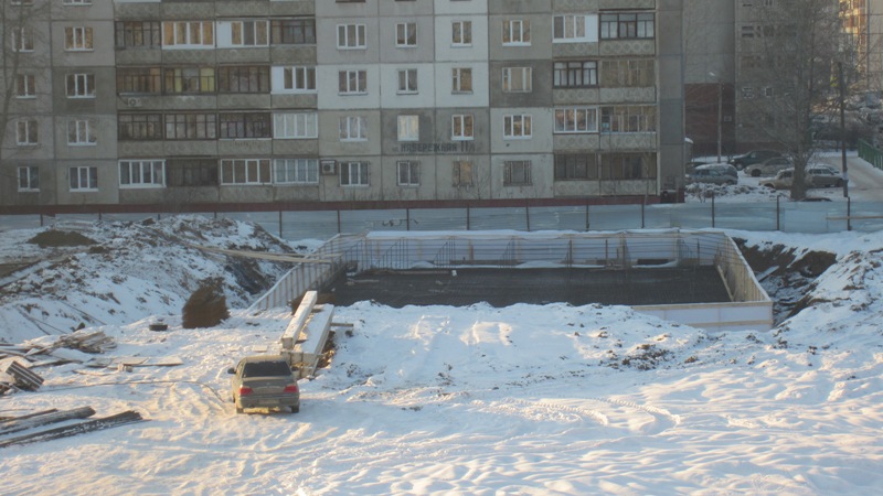 Фоторепортаж № 5 о ходе строительства ЖК Сипайлово-6. 25 декабря 2012г.