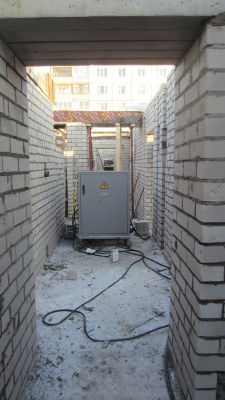 Фоторепортаж № 5 о ходе строительства ЖК Сипайлово-6. 25 декабря 2012г.