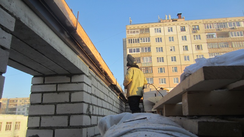 Фоторепортаж № 5 о ходе строительства ЖК Сипайлово-6. 25 декабря 2012г.