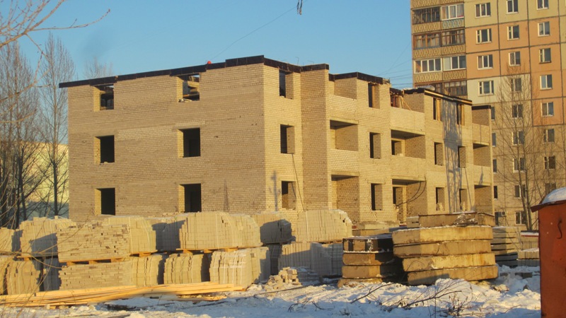 Фоторепортаж № 5 о ходе строительства ЖК Сипайлово-6. 25 декабря 2012г.