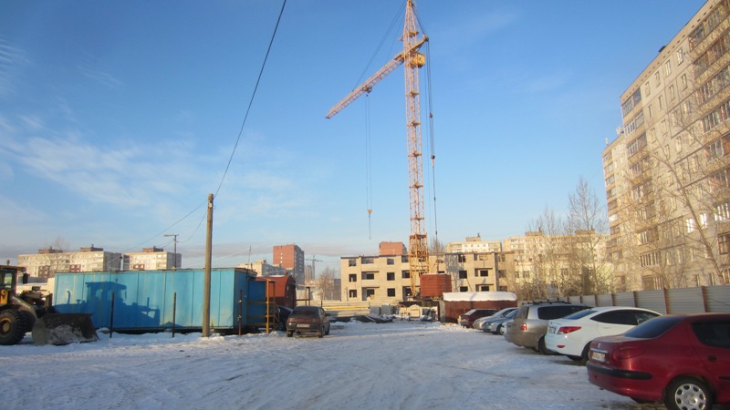 Фоторепортаж № 5 о ходе строительства ЖК Сипайлово-6. 25 декабря 2012г.