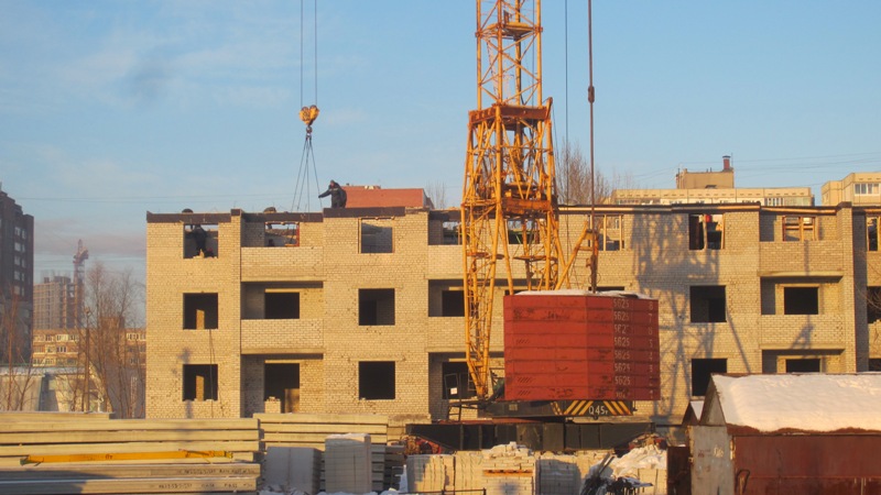 Фоторепортаж № 5 о ходе строительства ЖК Сипайлово-6. 25 декабря 2012г.