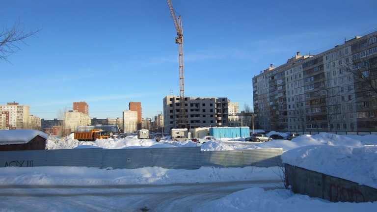 Фоторепортаж № 6 о ходе строительства ЖК Сипайлово-6. 31 января2013г.