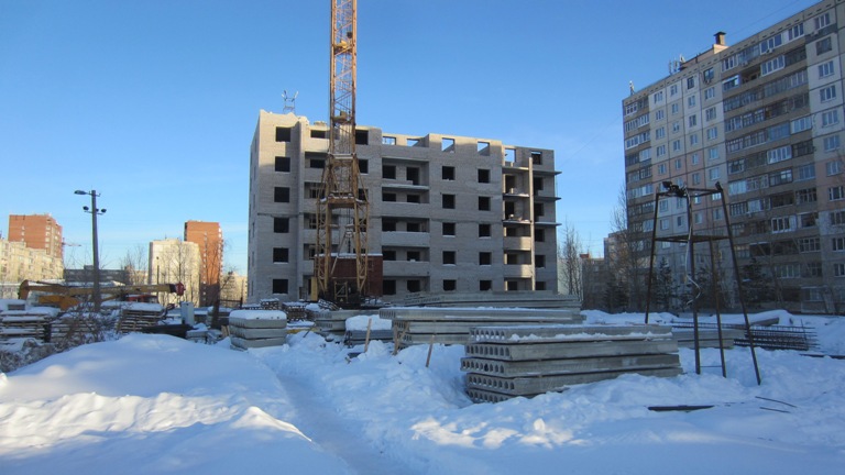 Фоторепортаж № 6 о ходе строительства ЖК Сипайлово-6. 31 января2013г.