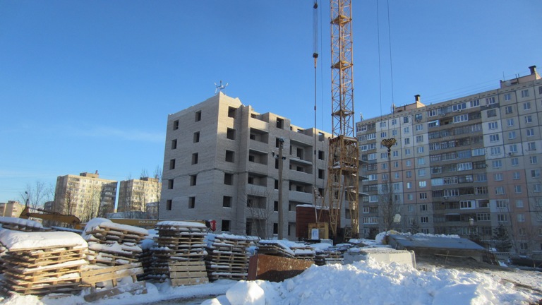 Фоторепортаж № 6 о ходе строительства ЖК Сипайлово-6. 31 января2013г.