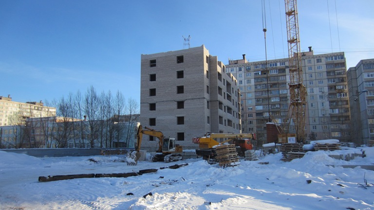 Фоторепортаж № 6 о ходе строительства ЖК Сипайлово-6. 31 января2013г.