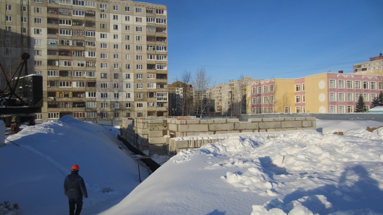 Фоторепортаж № 6 о ходе строительства ЖК Сипайлово-6. 31 января2013г.