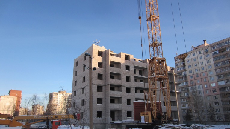 Фоторепортаж № 6 о ходе строительства ЖК Сипайлово-6. 31 января2013г.