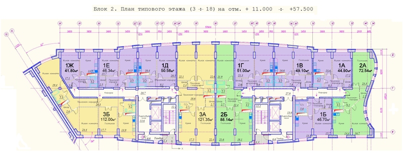Планировки квартир в Жилом комплексе Никольско-Трубецкое, г. Балшиха