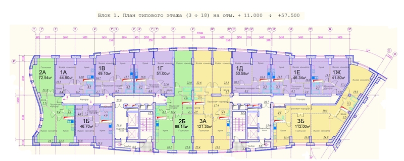 Планировки квартир в Жилом комплексе Никольско-Трубецкое, г. Балшиха