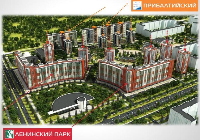 Жилой комплекс бизнес-класса Ленинский Парк. Санкт-Петербург