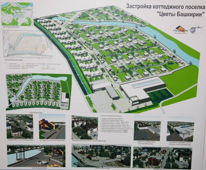 цветы башкирии, уфа, план застройки поселка