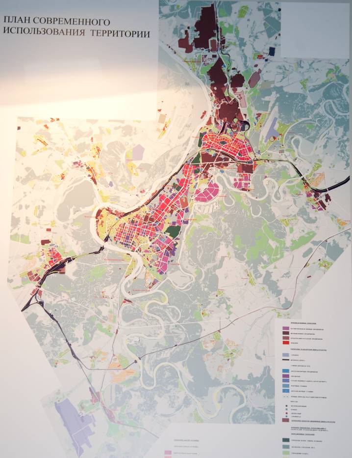 план застройки Уфы, план современного использования территории