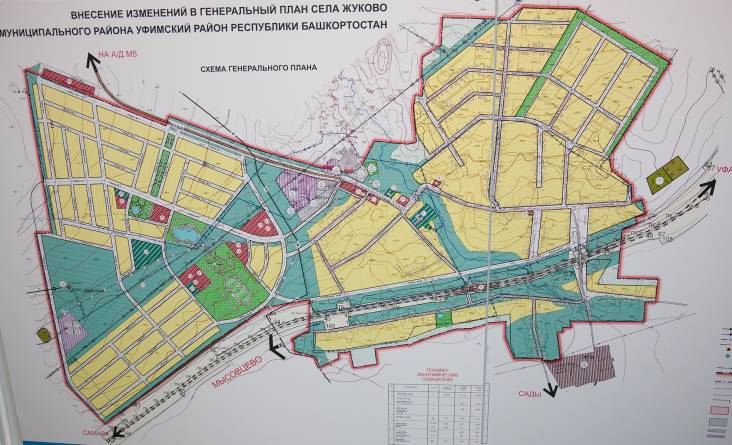 генплан Жуково, Уфа, малоэтажное строительство