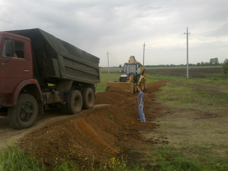 В поселке Ново-Архангельское (Иглино) строится дорога.